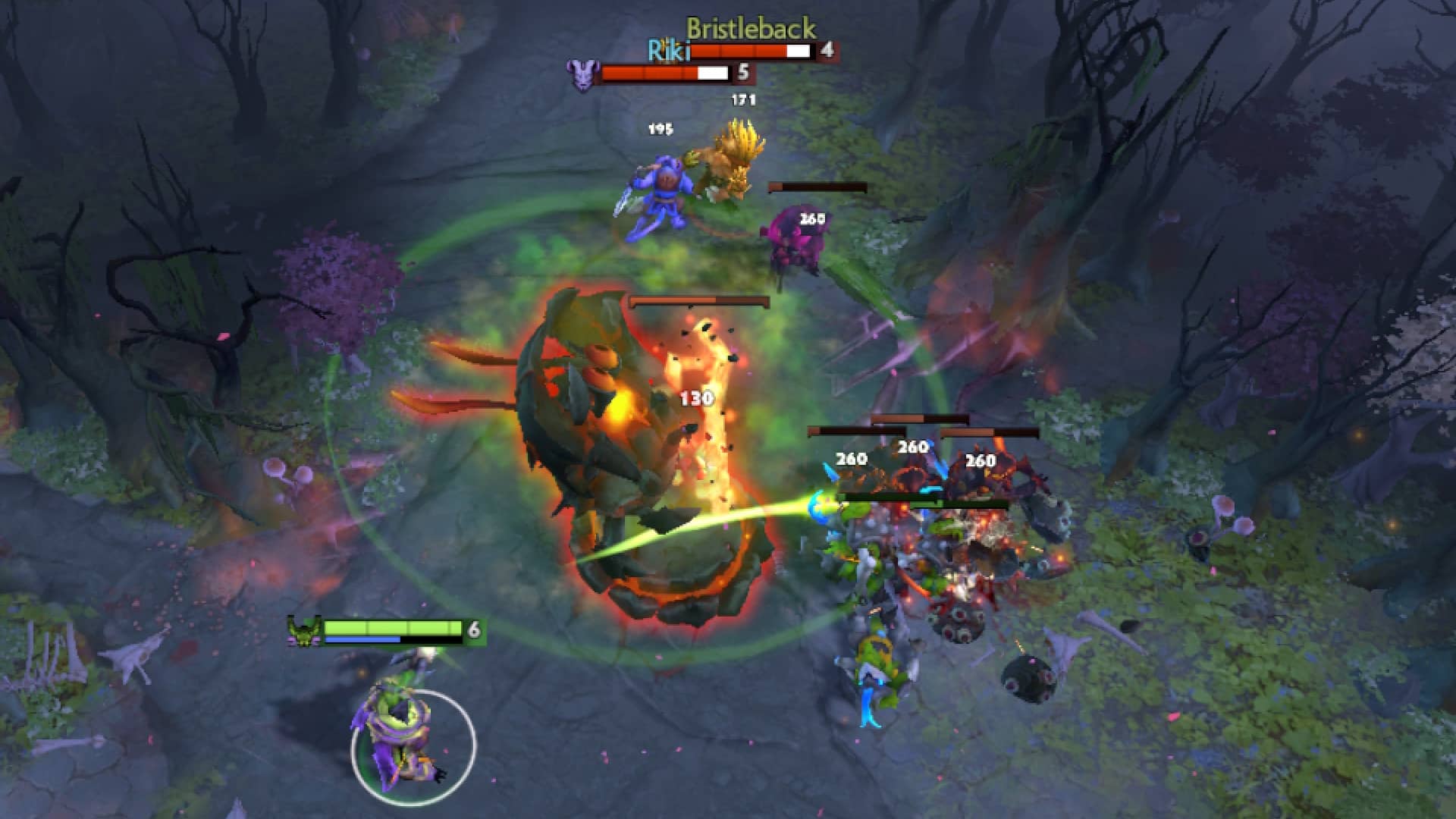 Pugna nukes enemies using Nether Blast