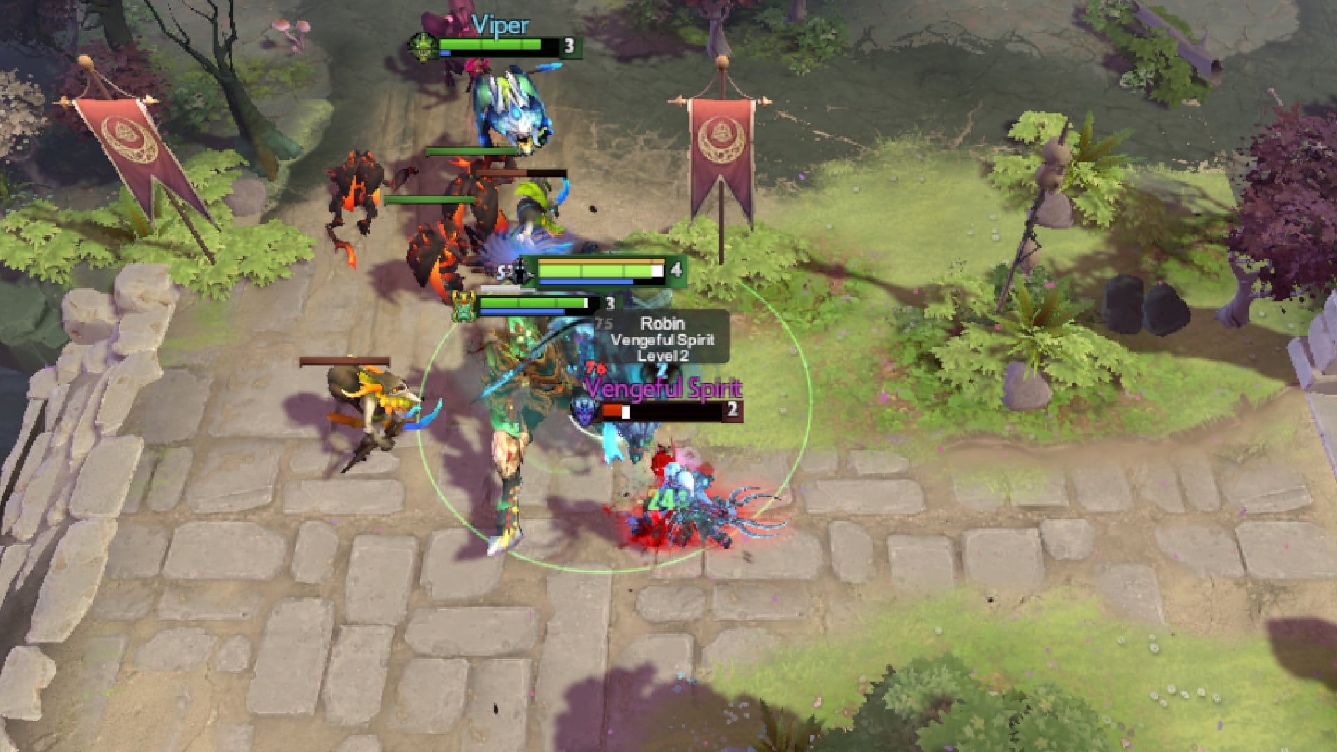 Abaddon hurls a Blood Grenade to slow enemies