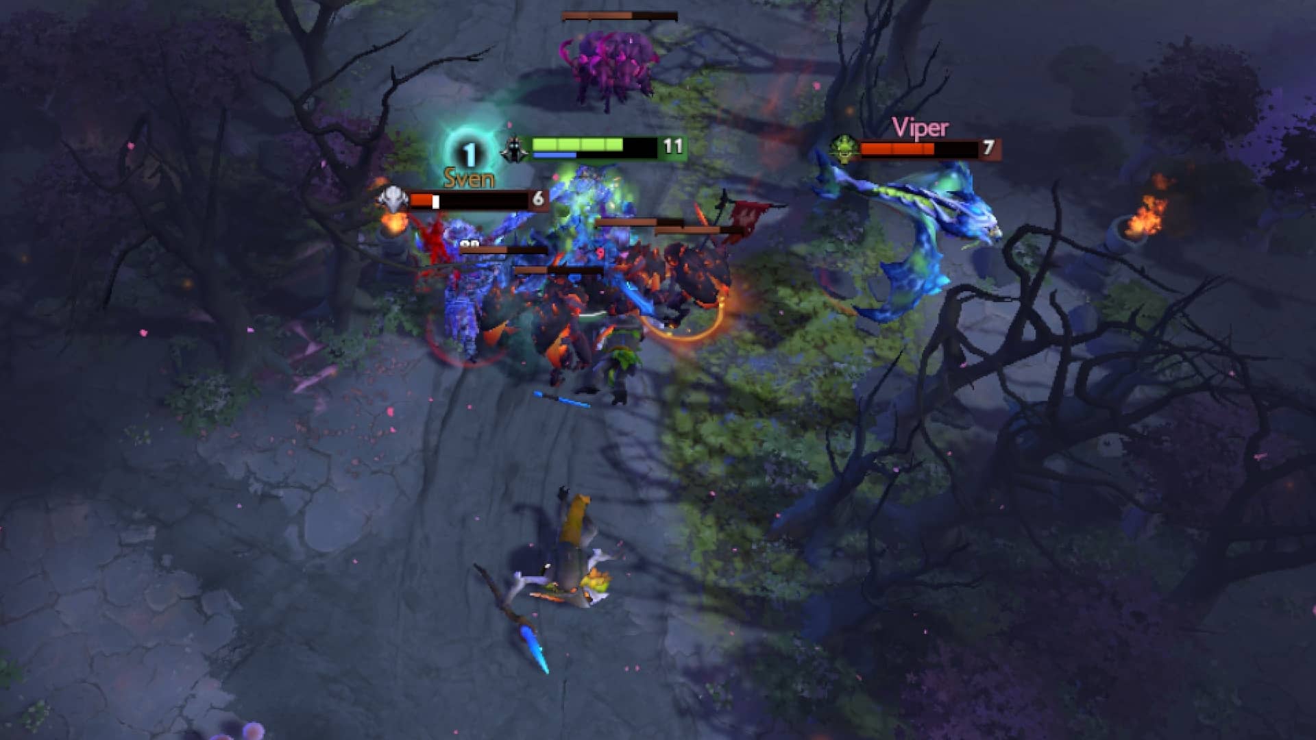 Abaddon regains health using Vladmir's aura