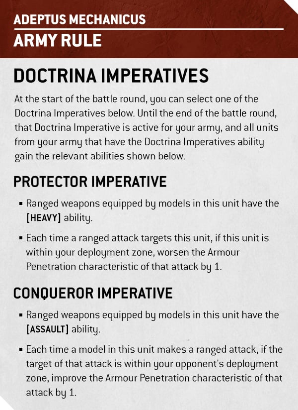 Warhammer 40k Adeptus Mechanicus Faction Focus