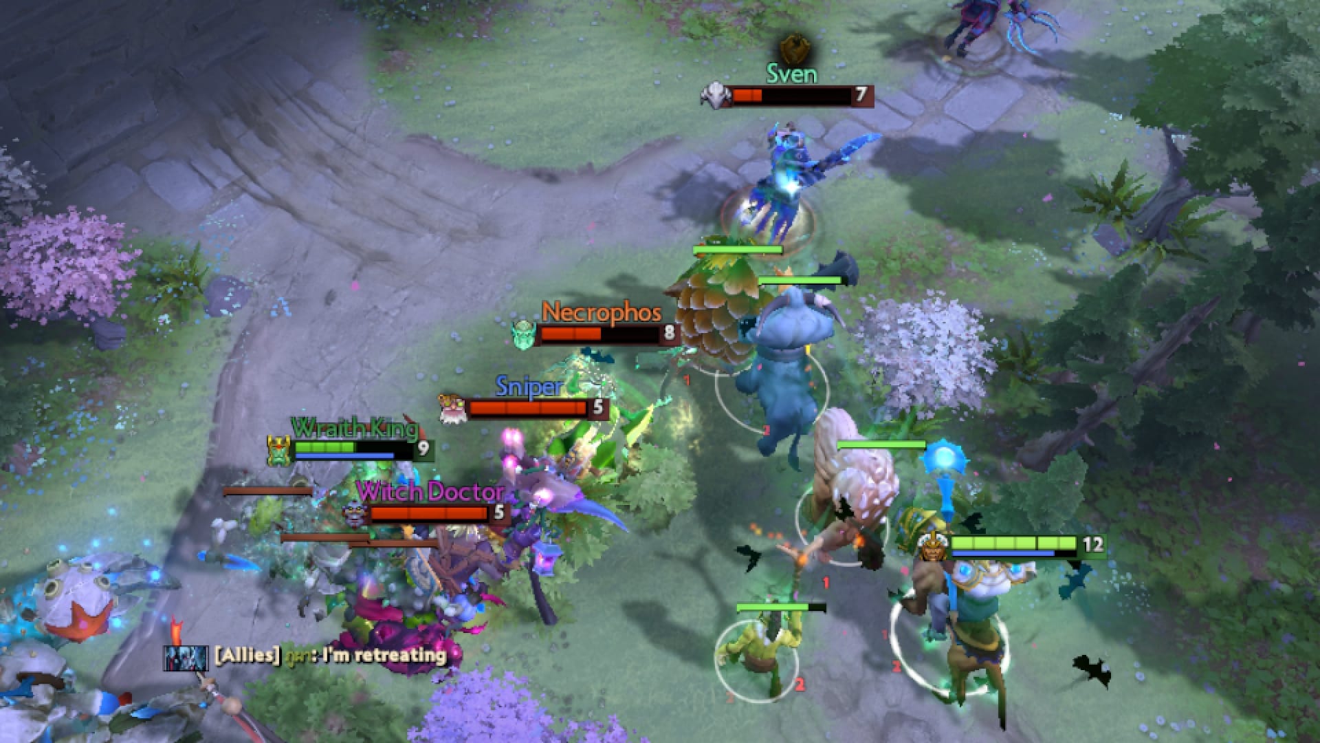 Chen heals allies using a Spirit Vessel