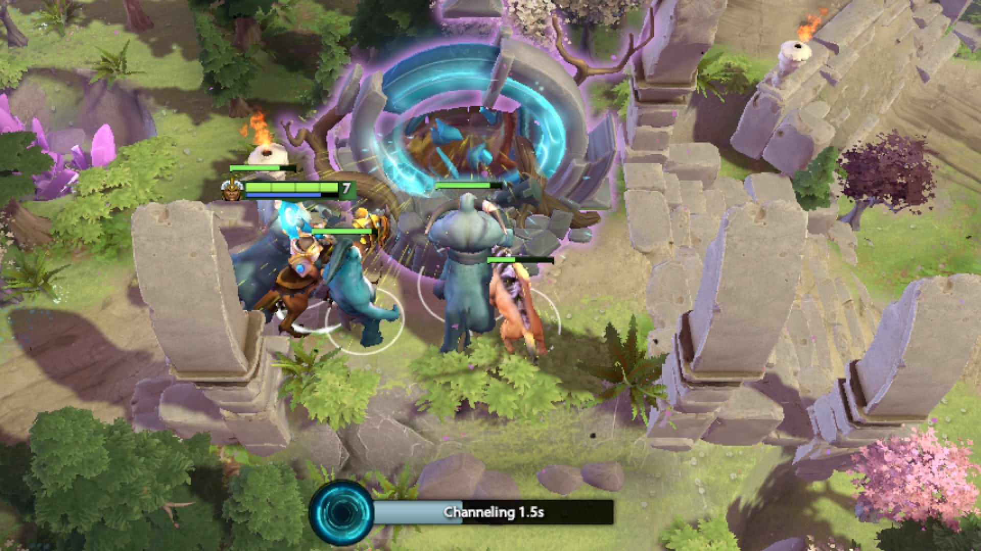 Chen teleports his controlled units using Twin Gates