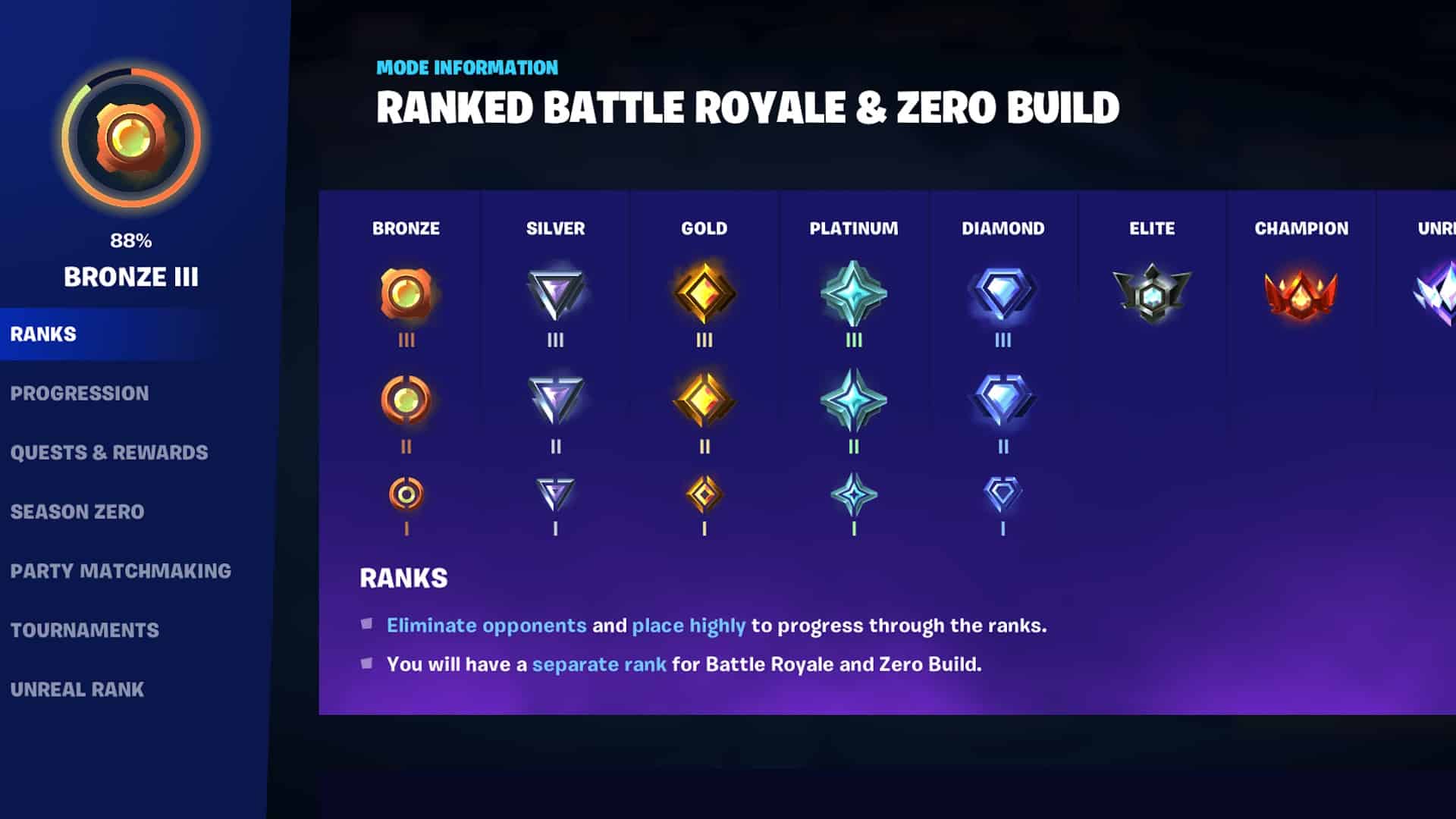 Fortnite Ranked Mode