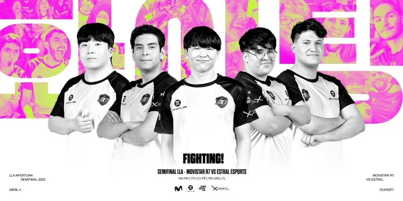 Golden Guardians vs Movistar R7 The players of Movistar Rainbow 7