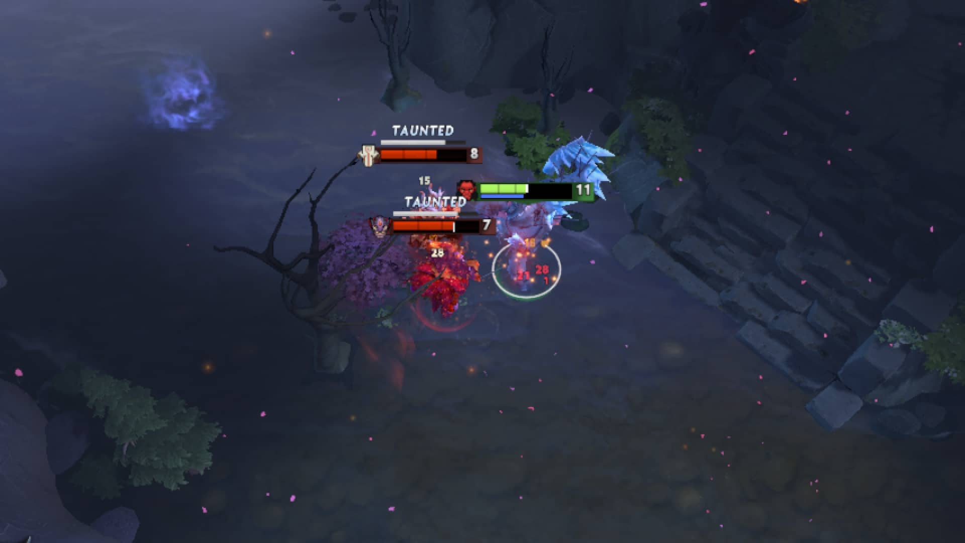 Axe uses a Blink Dagger before activating Blade Mail