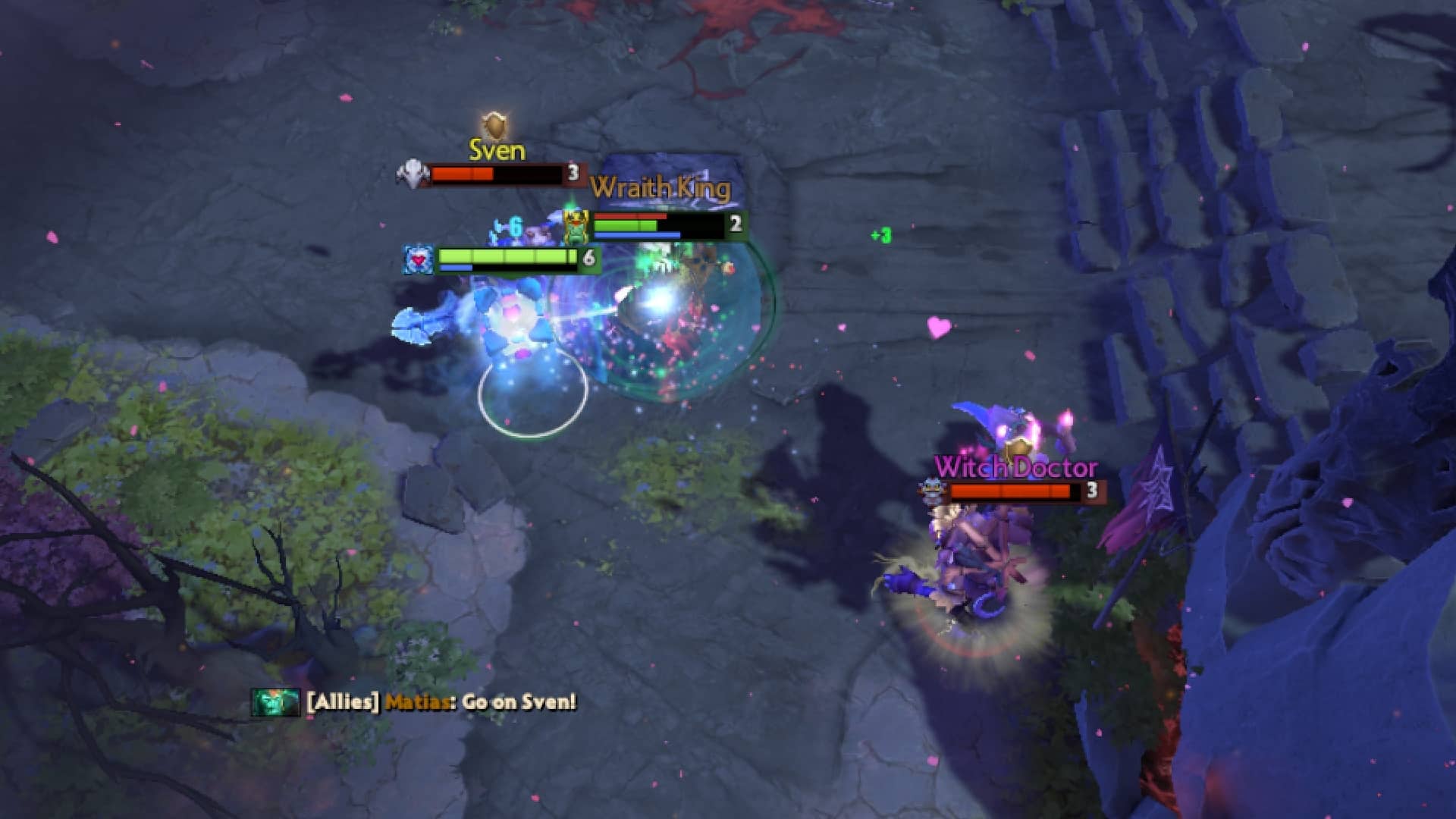 Io uses Pavise to guard his ally