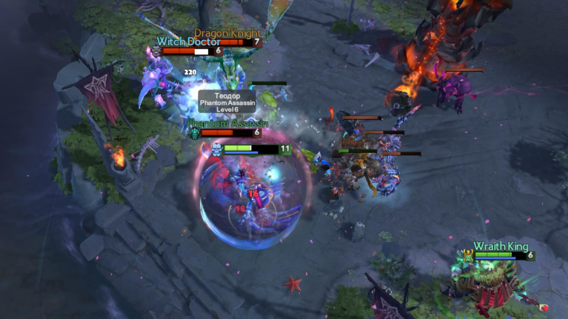 Lich counters enemies with Lotus Orb