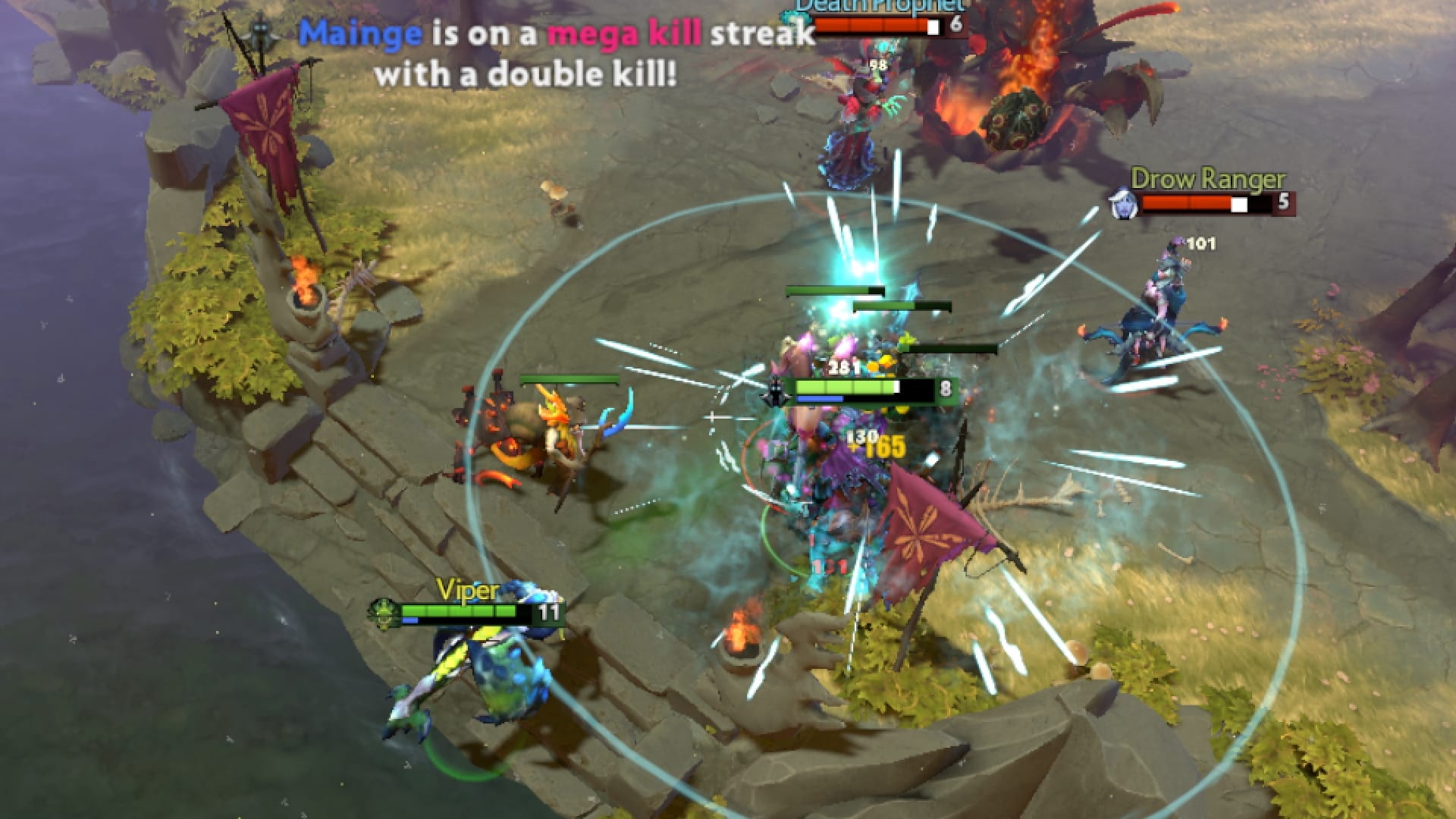 Abaddon attacks enemies after purchasing a Vanguard