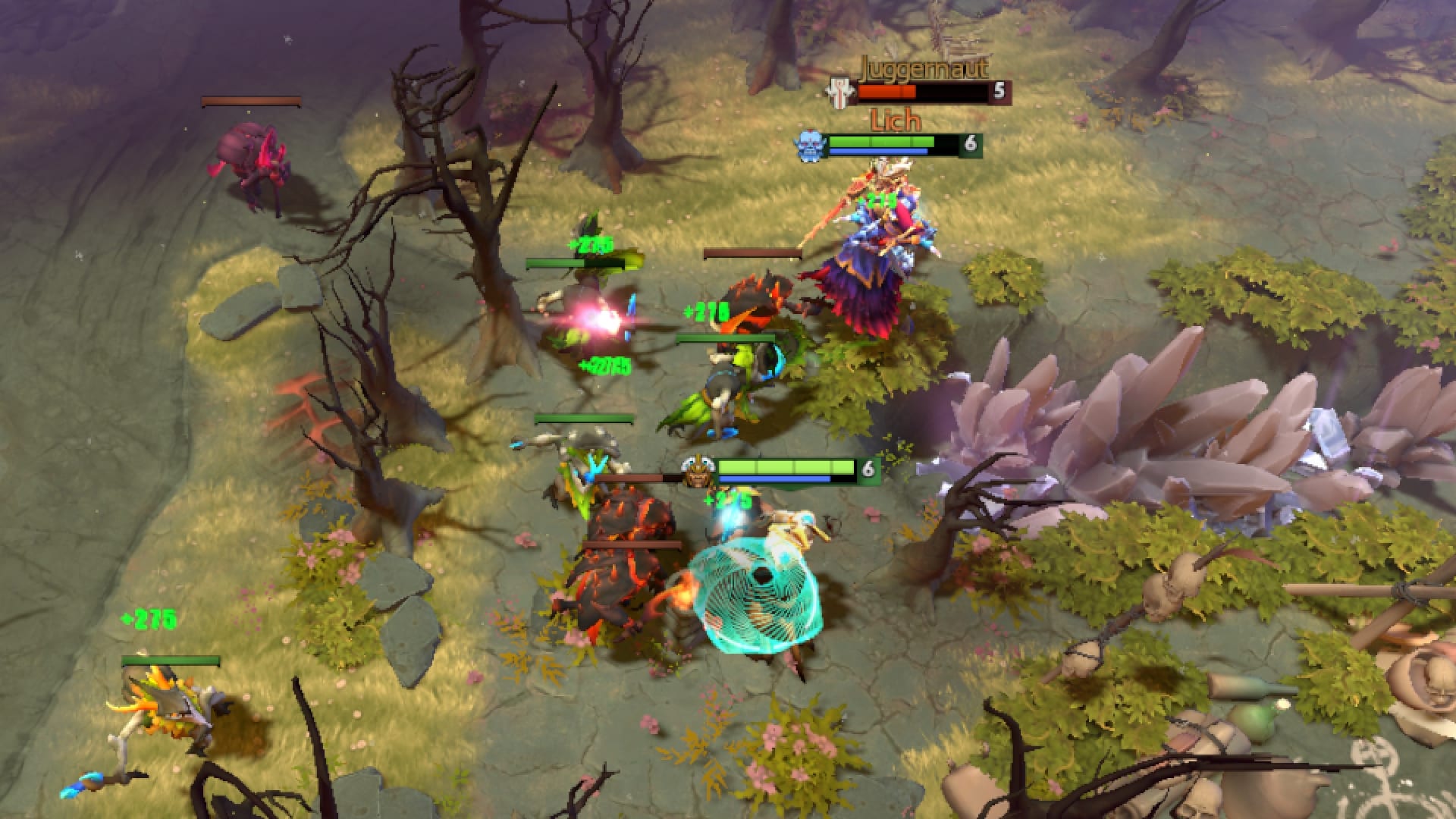 Chen restores health to his teammates using Mekansm