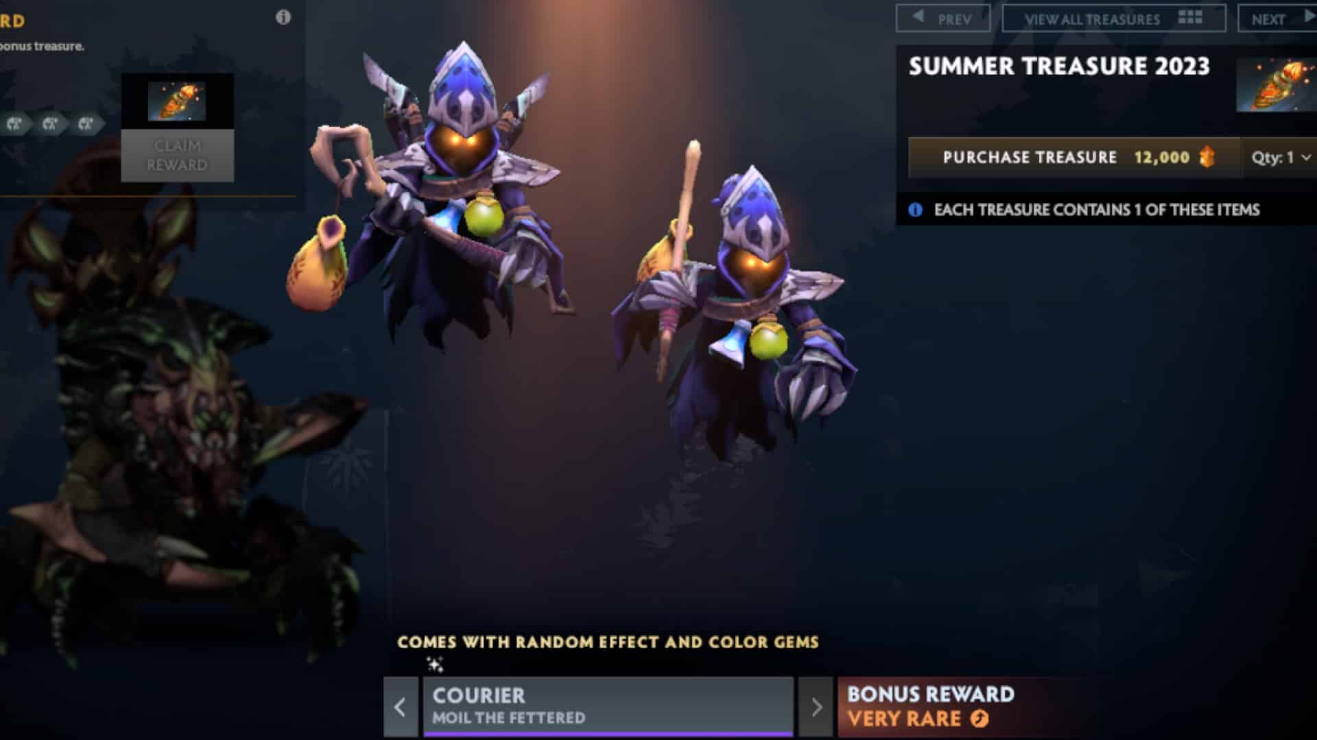 Moil the Fettered delivers items in haste