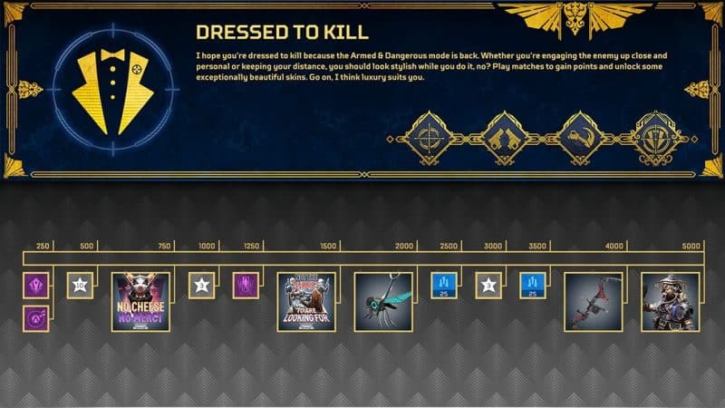 Be sure to complete event challenges daily to clear out the free reward track.