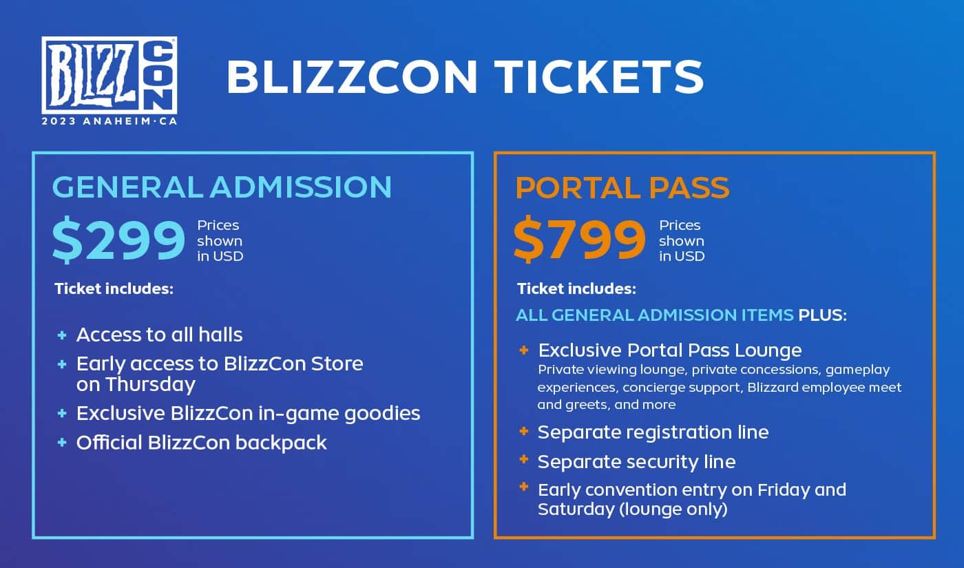 BlizzCon 2023 Tickets