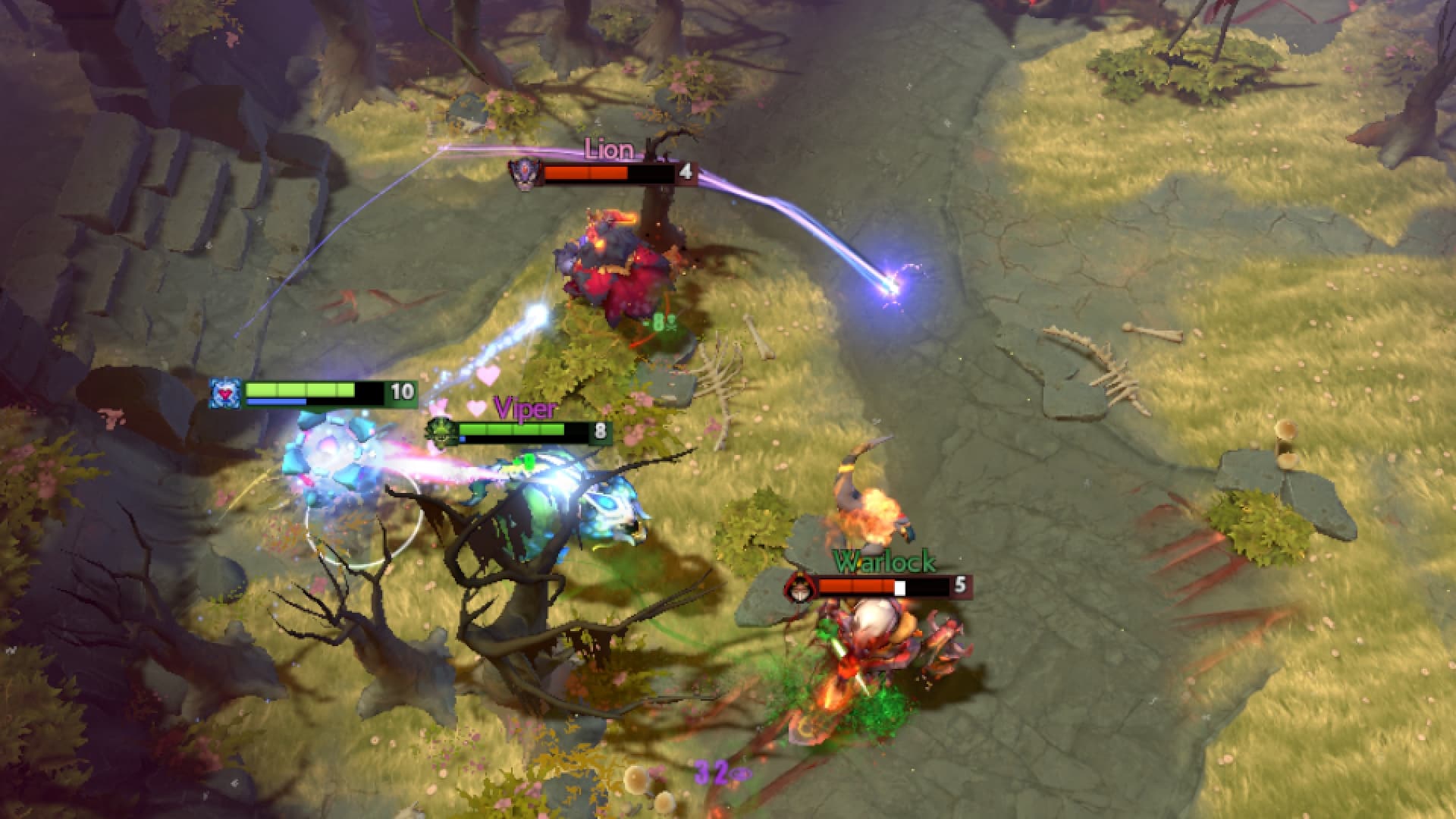 Io Tethers an ally to heal him with Mekansm