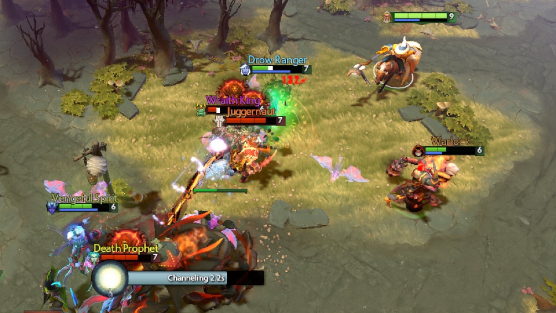 Keeper of the Light replenishes health to his allies in the 7.33c patch with Mekansm