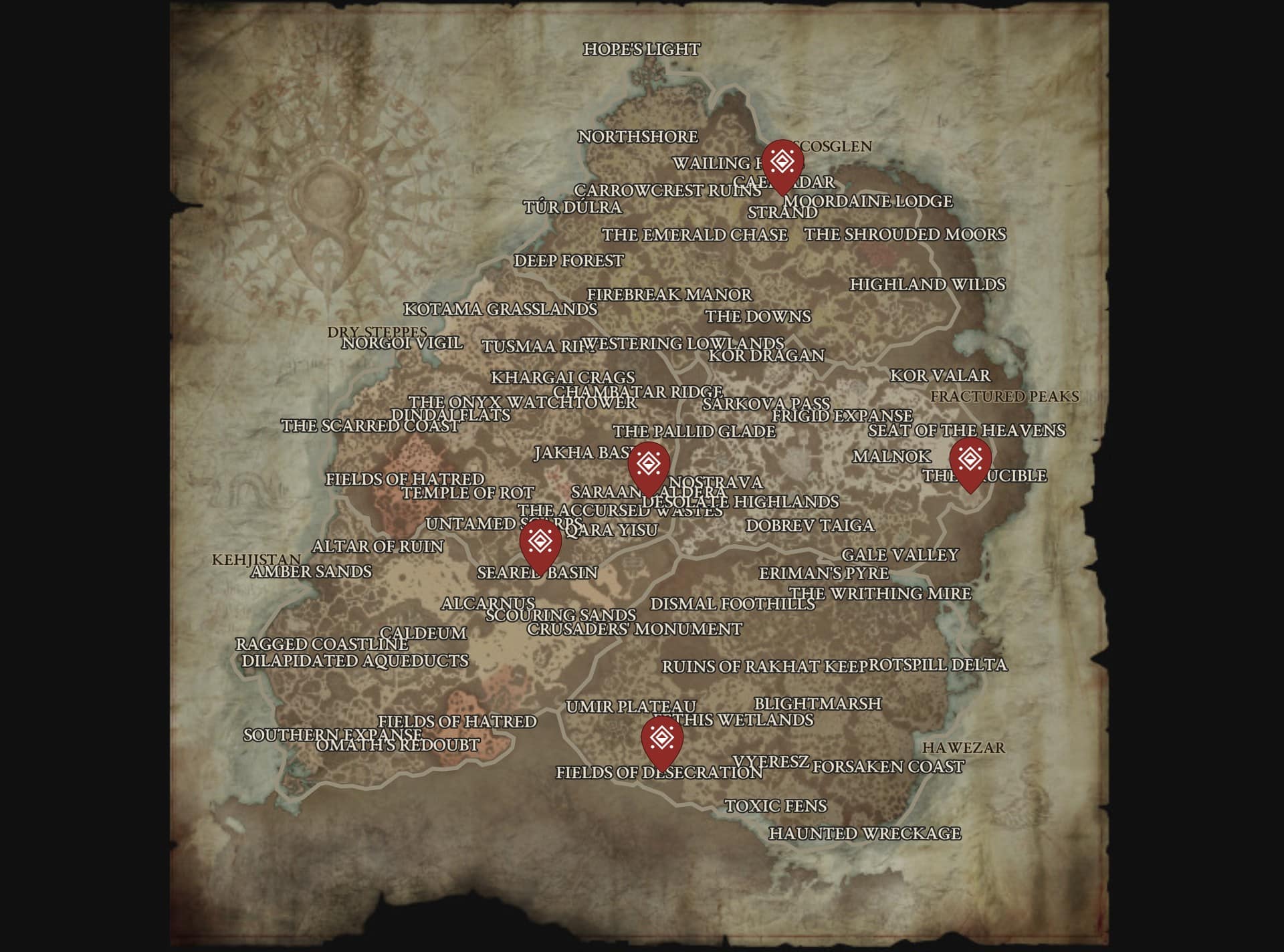 diablo 4 world bosses locations