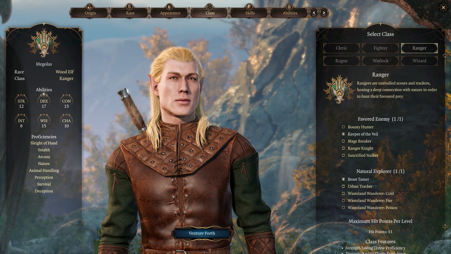 Baldur’s Gate 3 Classes- The Ranger