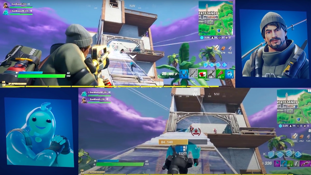 How to do split screen on fortnite