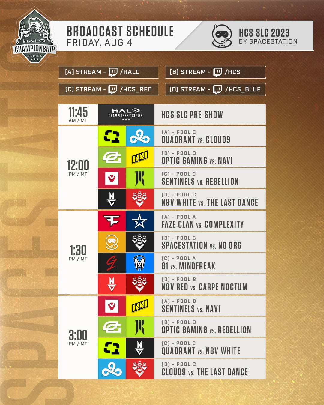 Which team will you be tuning into first?