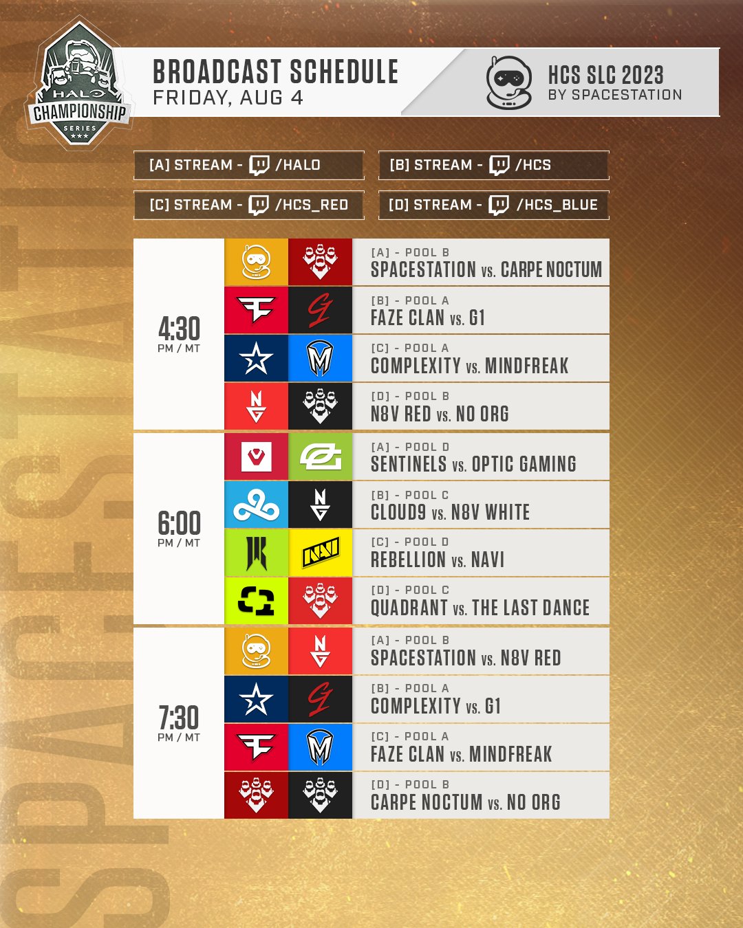 One of the biggest HCS showdowns of the year is ready to kick off! Don't forget to tune in!