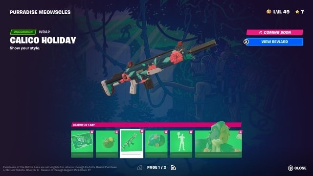 How to get Purradise Meowscles in Fortnite