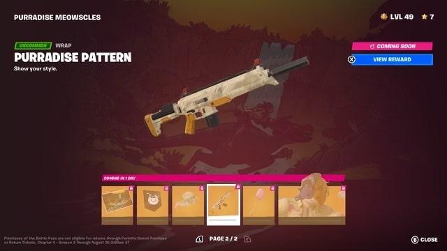 How to get Purradise Meowscles in Fortnite