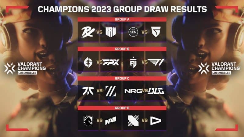 Valorant Champions 2023 Groups and Opening Matches