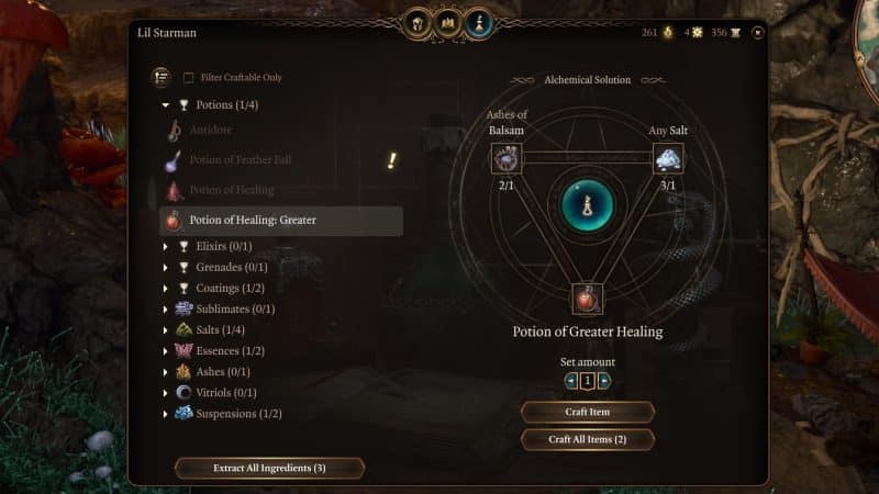 Baldur's Gate 3 How to Unlock Potions