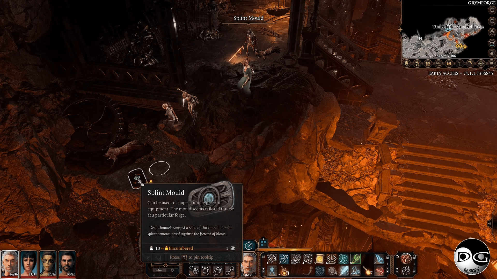 Baldur's Gate 3 Moulds Adamantine Forge Guide Credit: Dark Goes Gamer's
