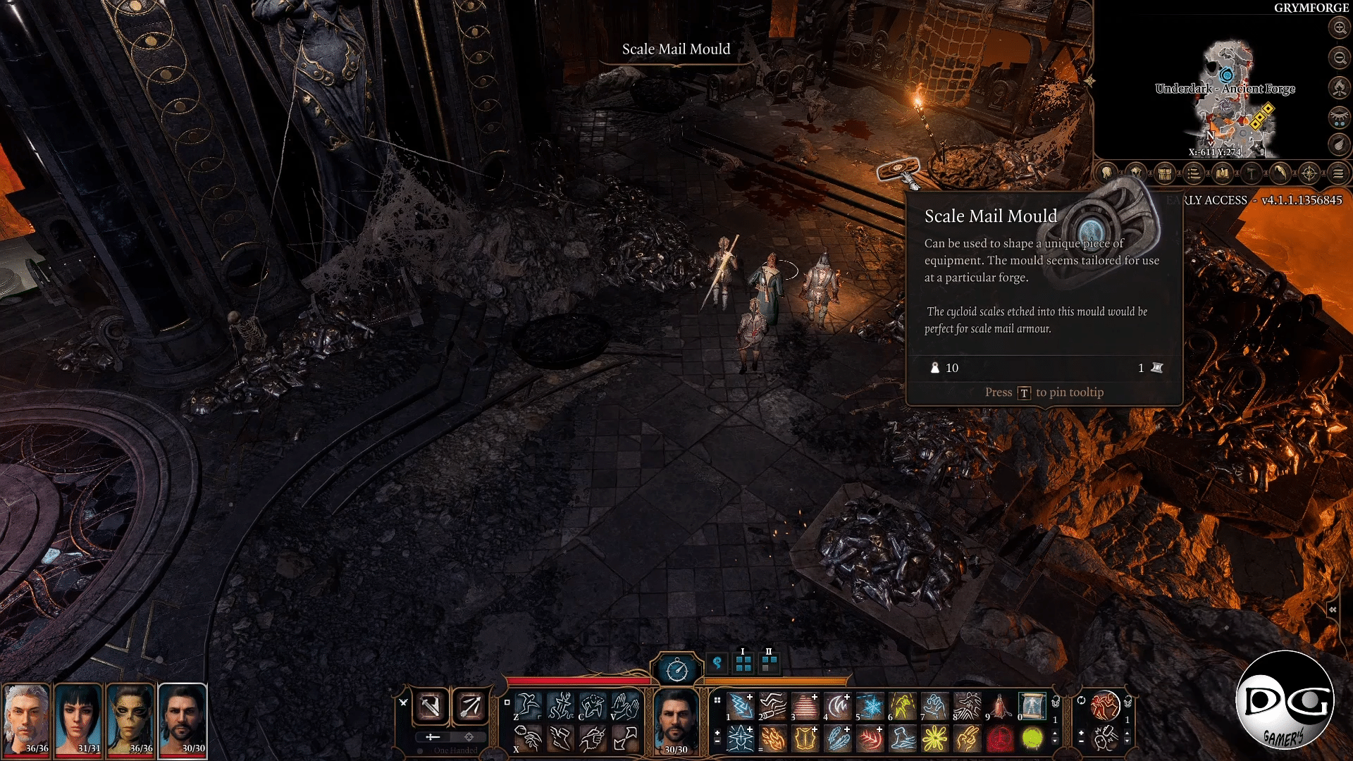 Baldur's Gate 3 Moulds Adamantine Forge Guide Credit: Dark Goes Gamer's