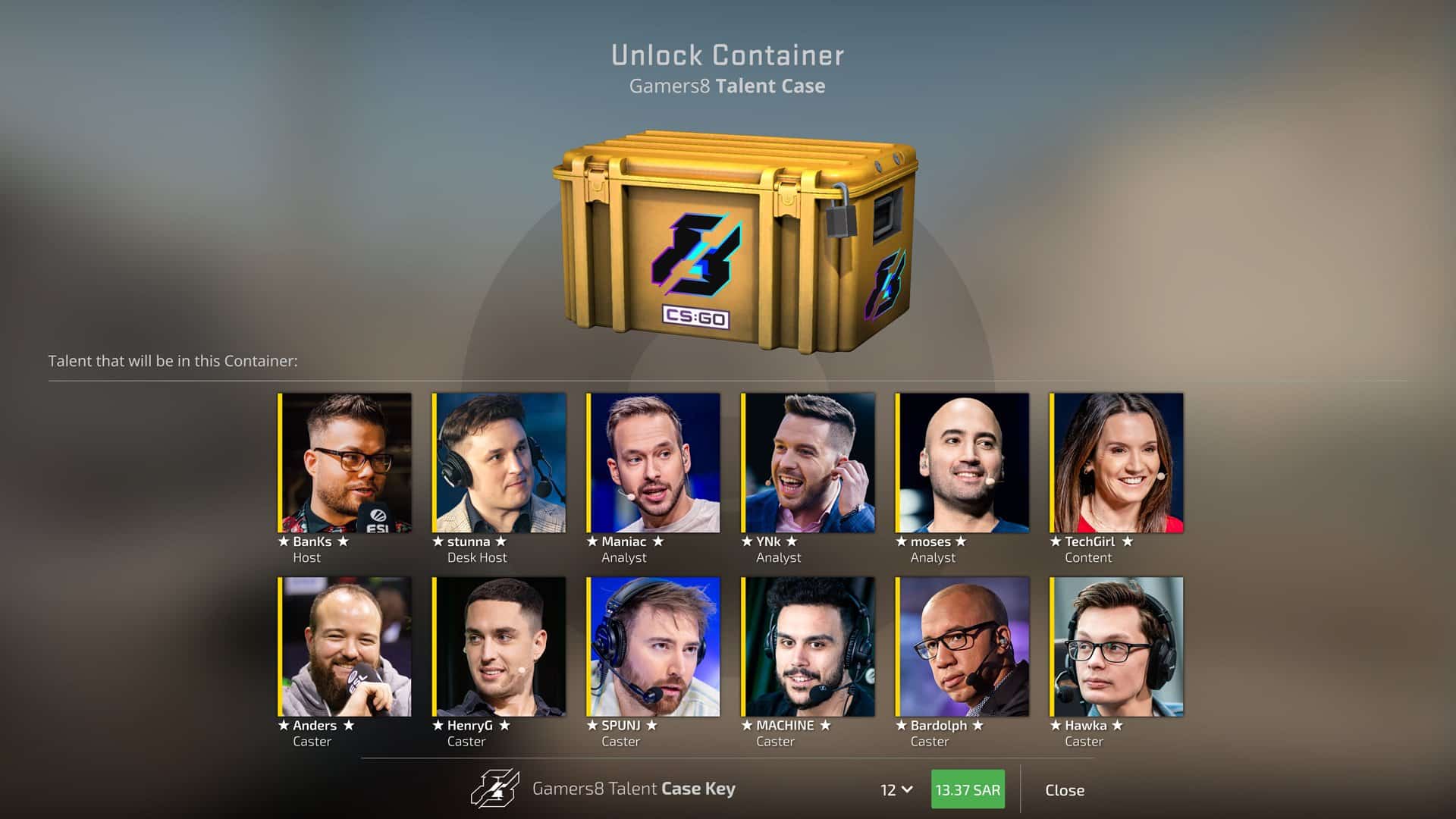 Gamers8 2023 Talent Team Revealed