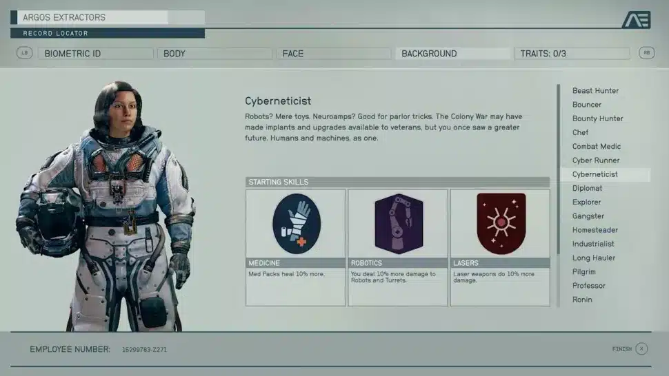 starfield cyberneticist 