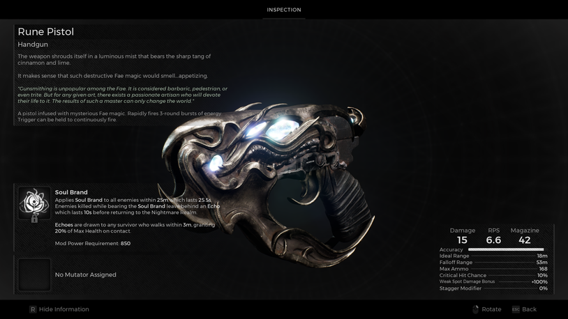 remnant 2 rune pistol