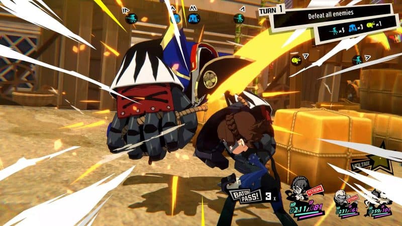 Persona 5 Tactica Gameplay