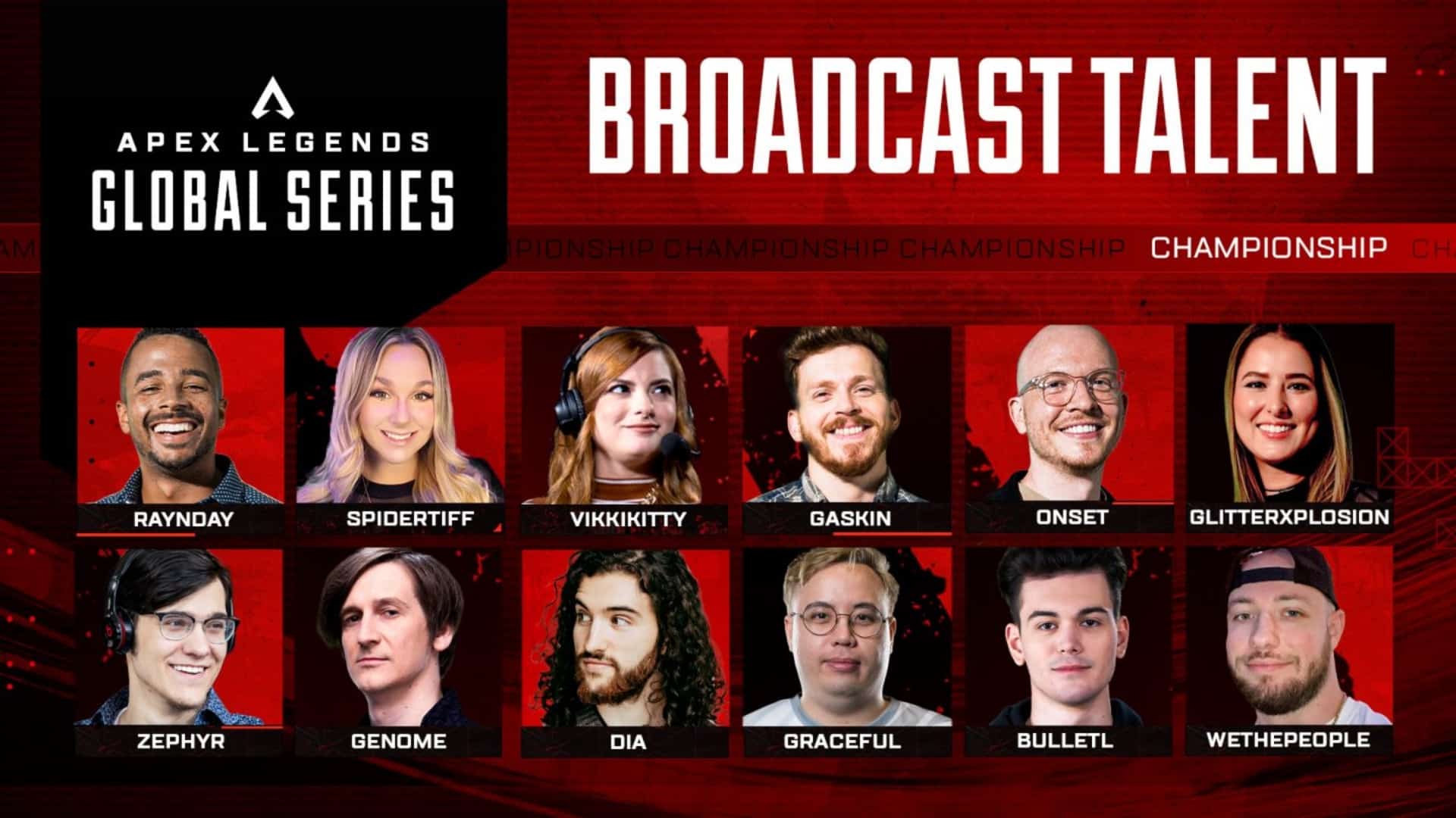 Here is the broadcast talent for the 2023 ALGS Championship.