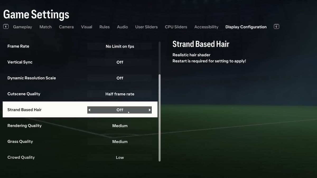 Best EA FC Settings PC