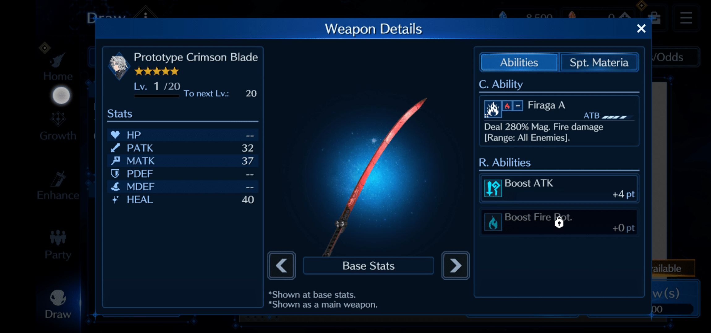 The Prototype Crimson Blade should do wonders when fighting Shiva.