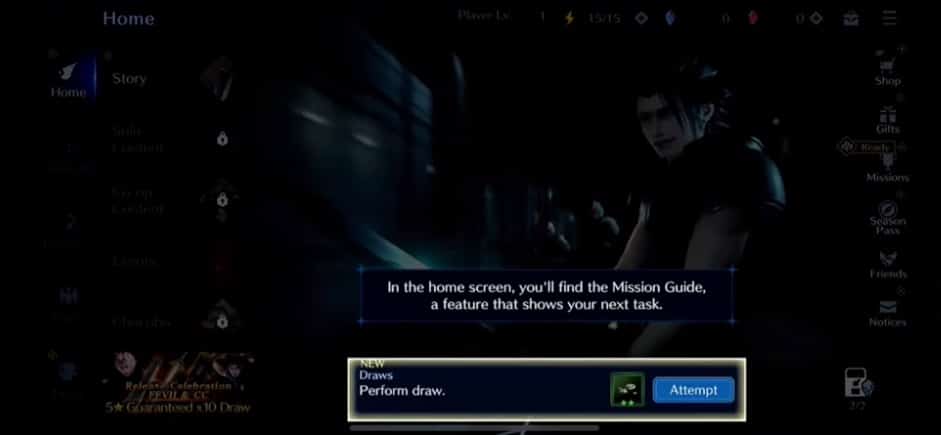 After hitting this screen, you can start summoning for your optimal account. 