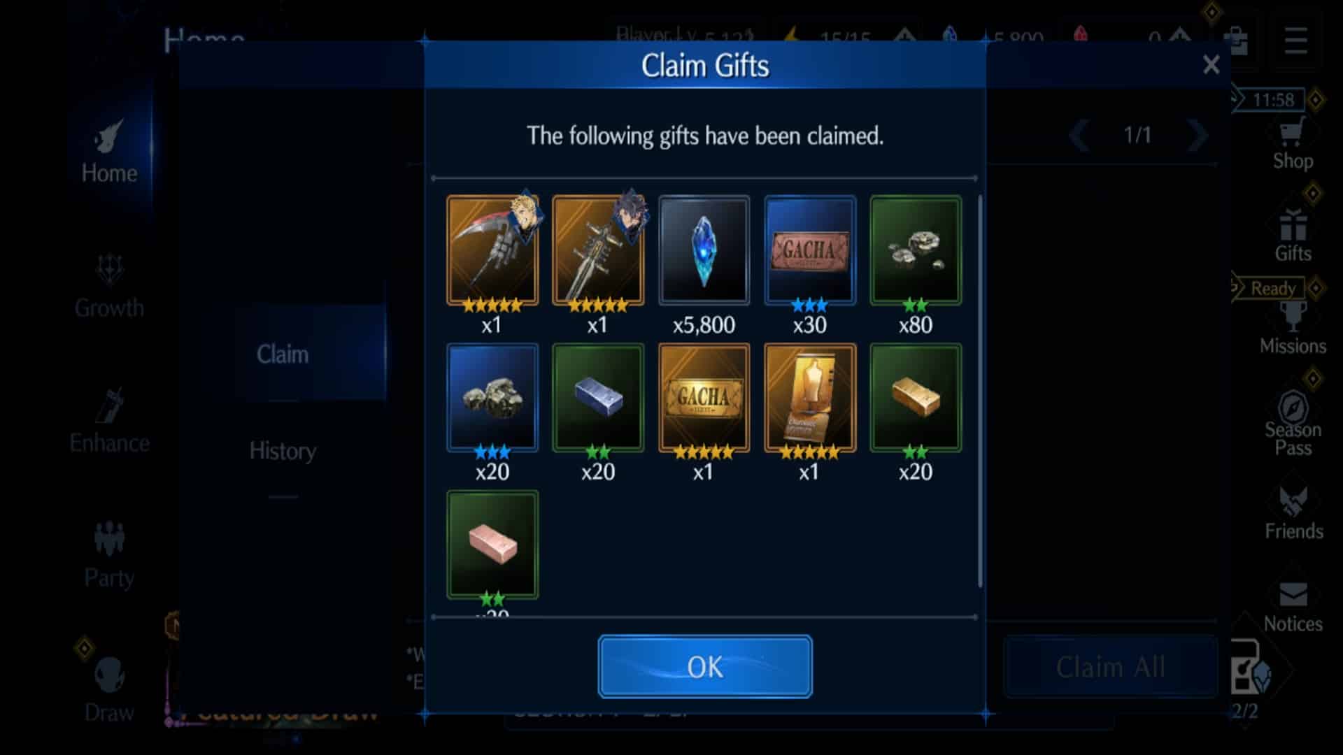 Square gave out a lot of pre-registration rewards and have given out even more these past few days.