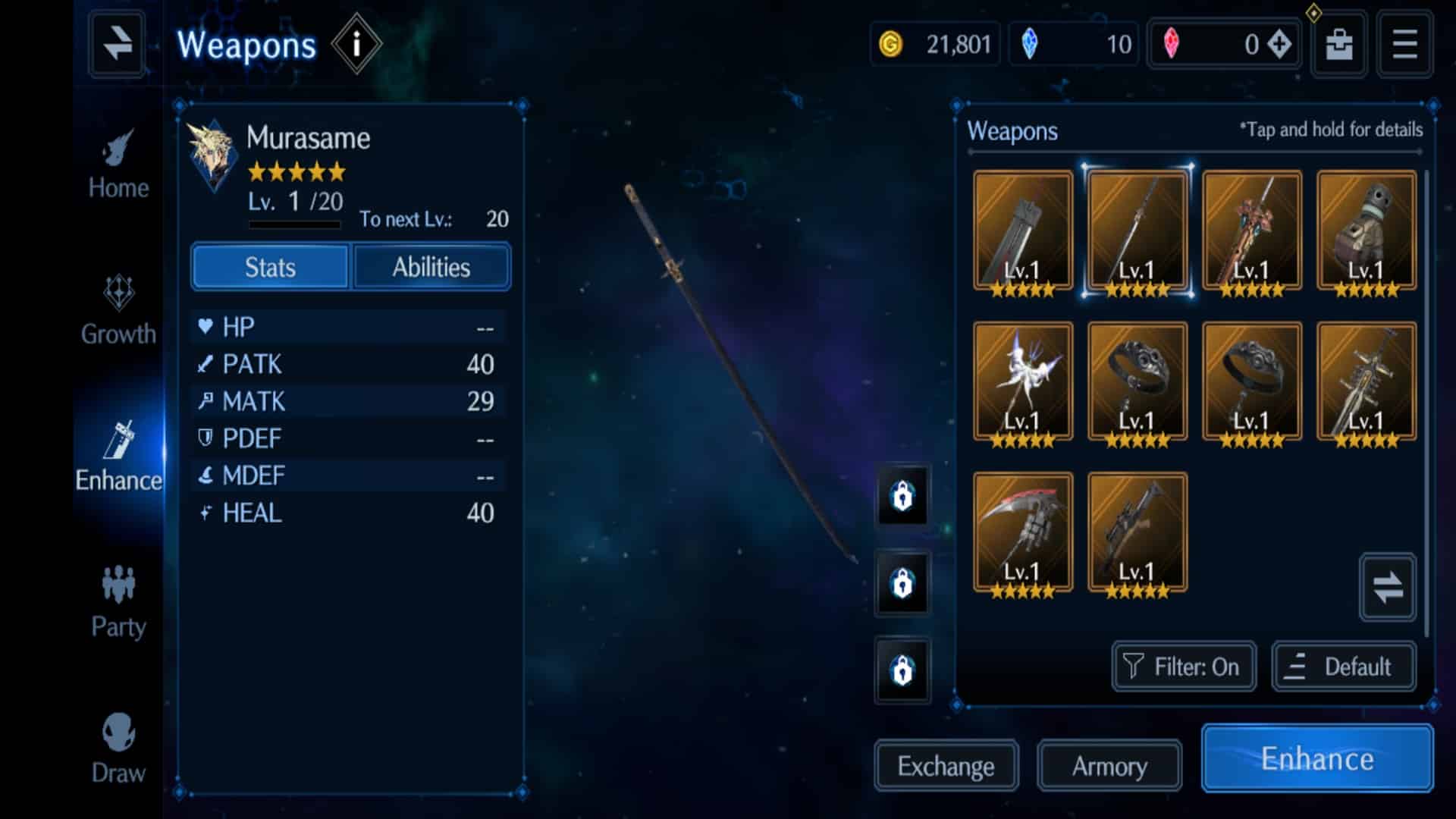 If you pull Murasame and Fairy Tale, your reroll is a success.