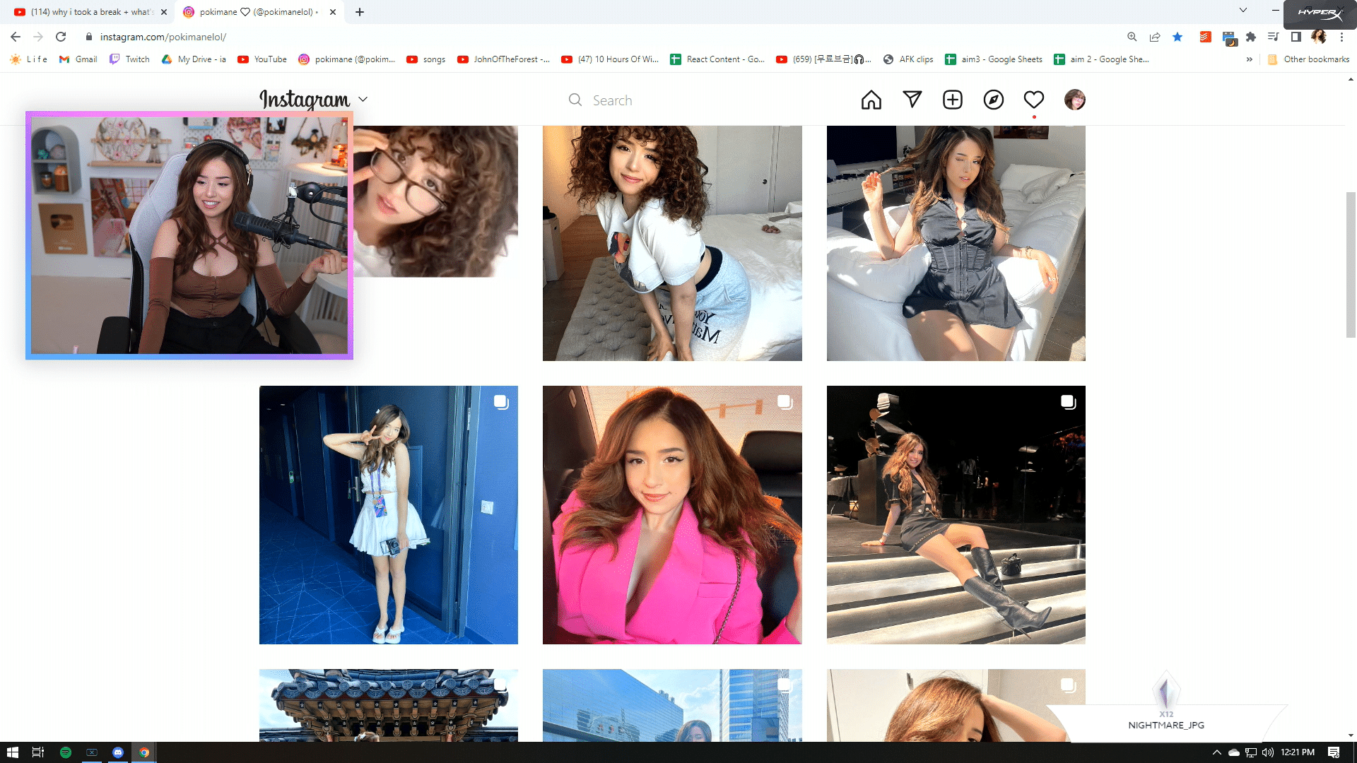 Pokimane talks about a person accusing her of seeking male validation in her DMs