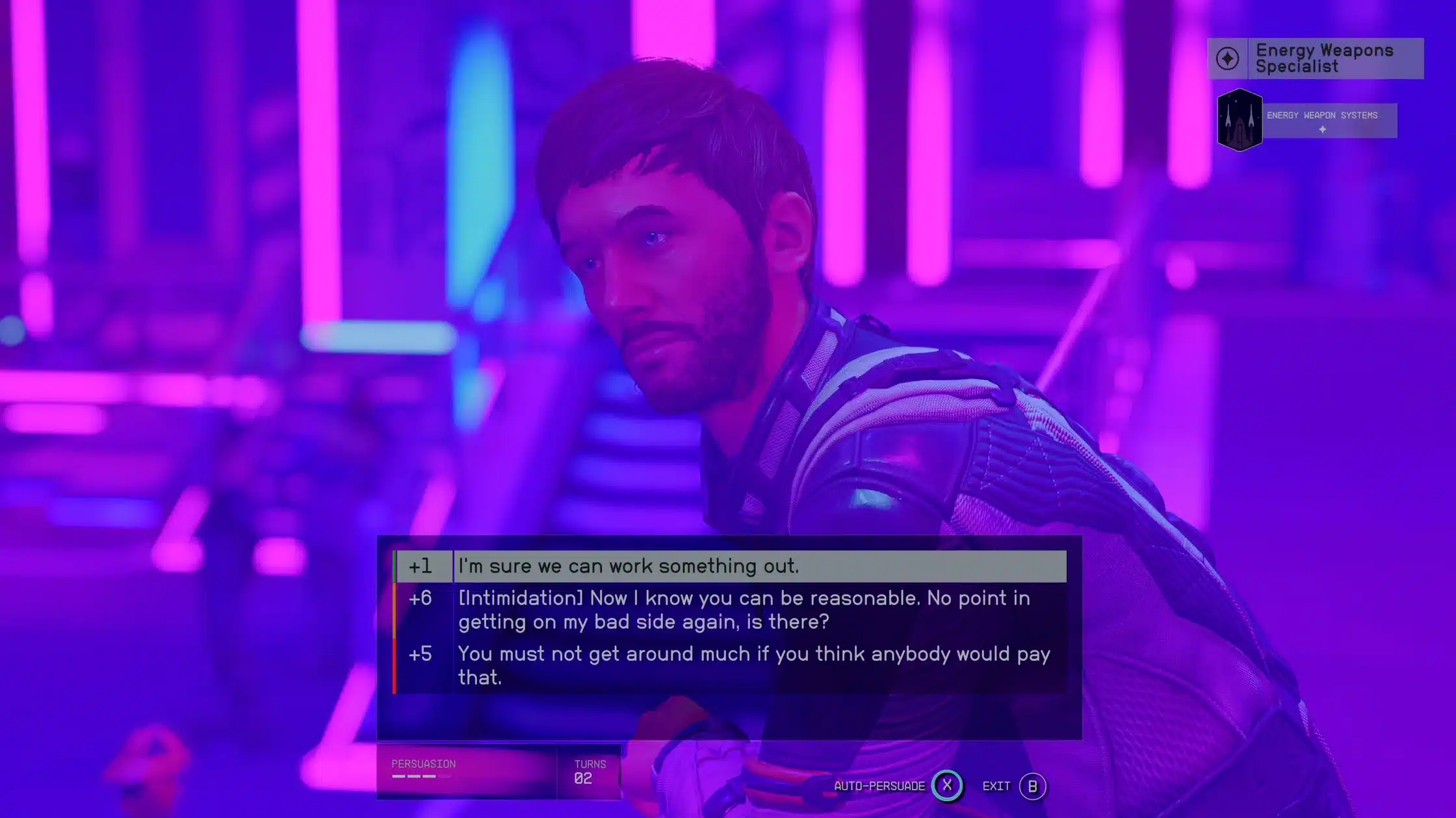 auto-persuasion starfield