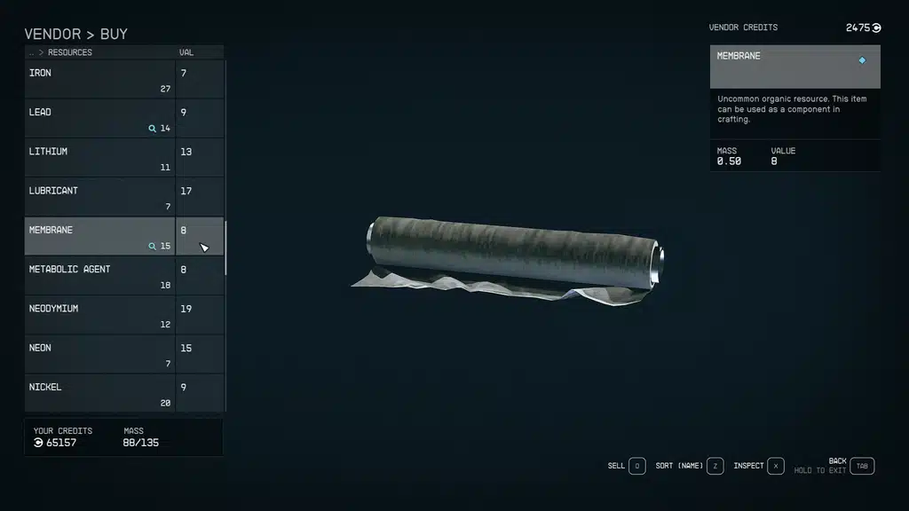 starfield crafting resources