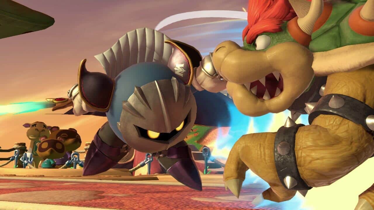 Meta Knight in Smash Ultimate fighting Bowser