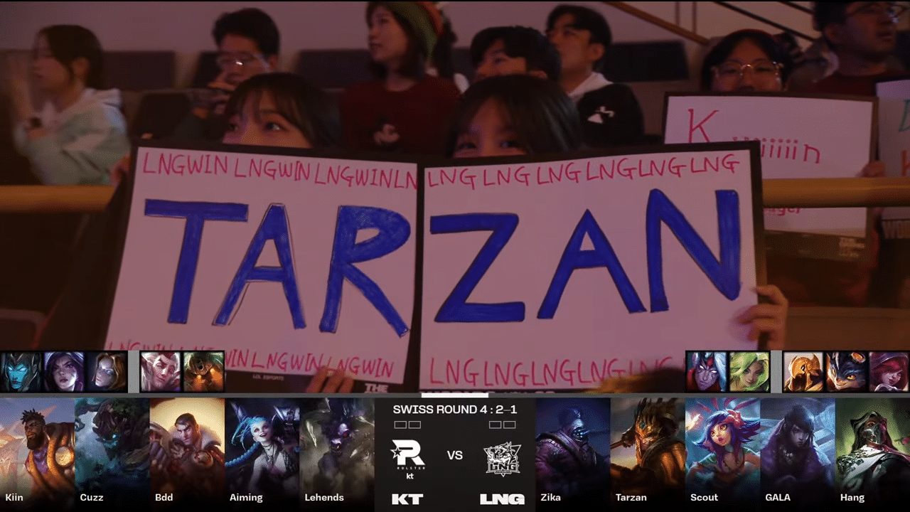 rt rolster vs lng worlds 2023