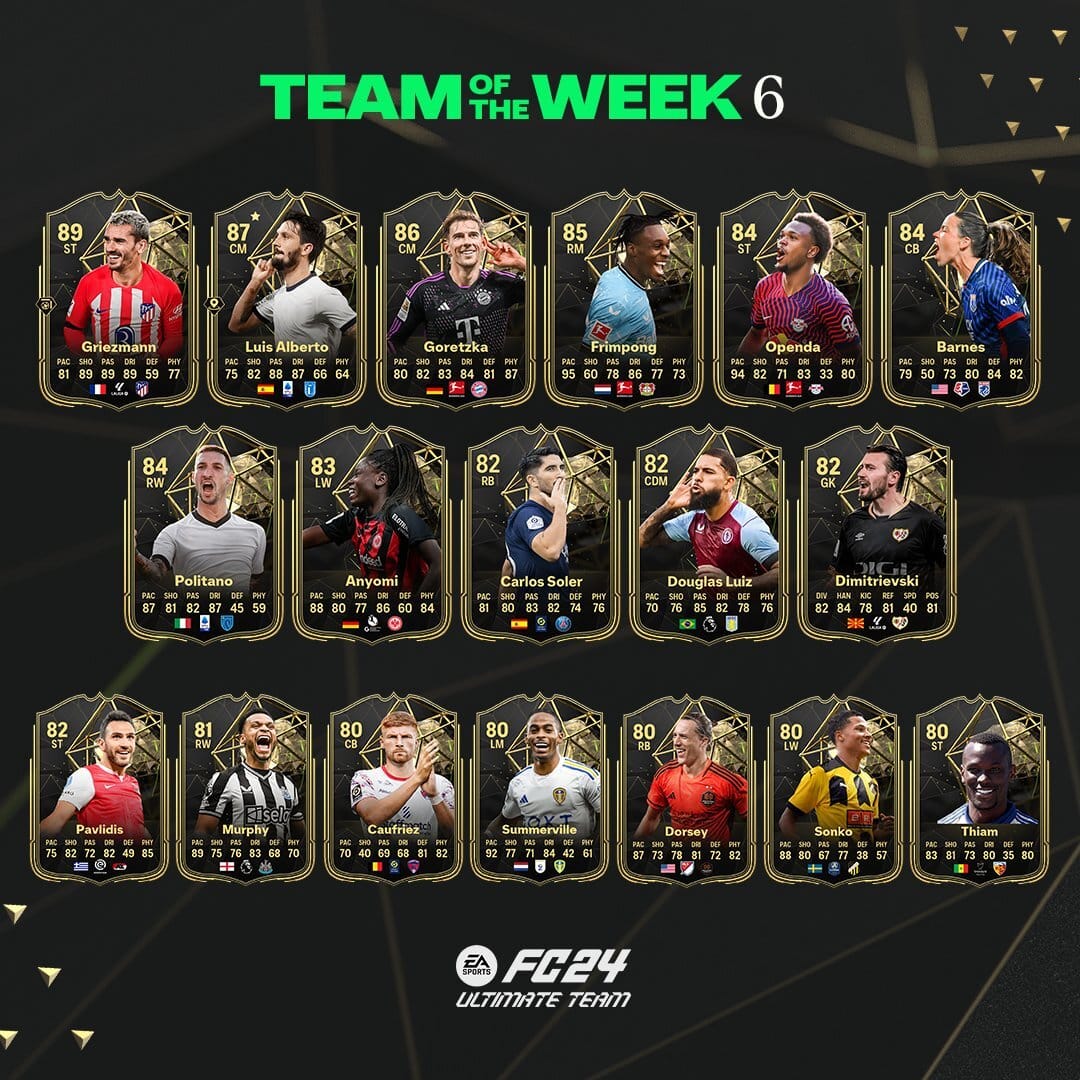 Team of the Week 6 EA FC 24