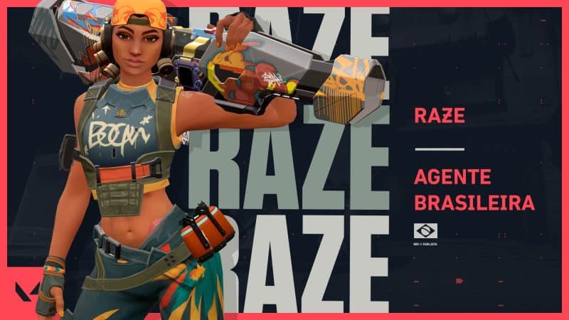 Raze Cover Art for Valorant