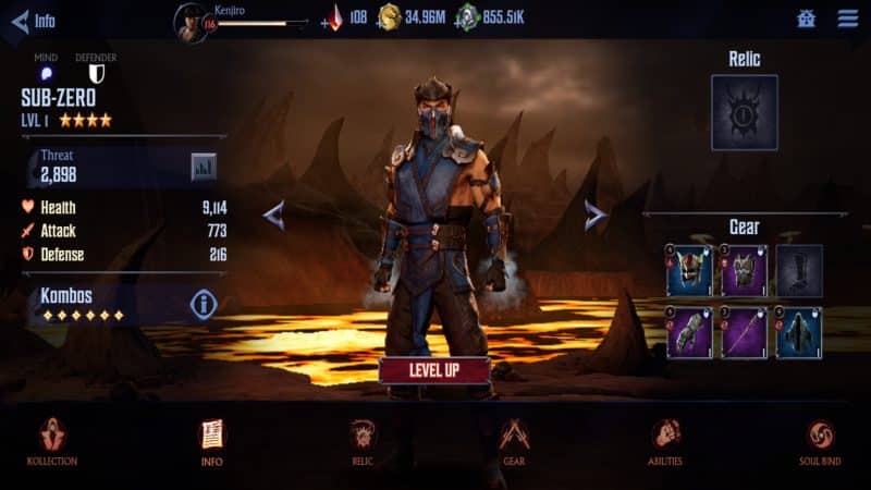 Don't let the name fool ya; 3-star Sub-Zero sucks. As do most 3-star characters.
