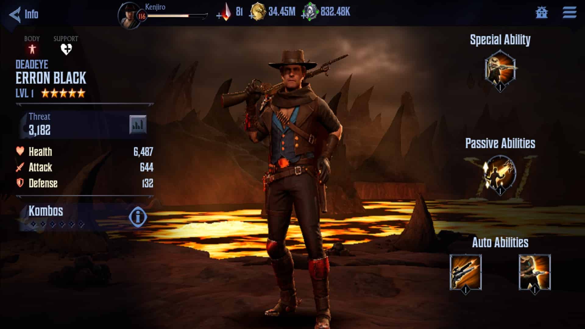 Deadeye Erron needs more time and investment than the others, but can become invaluable on a Body team.