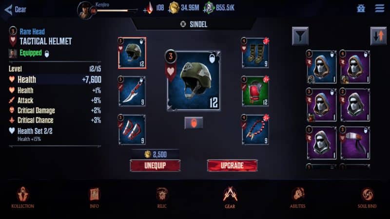 Make sure you equip the right amount of pieces of a Gear Set to get the Set bonus.