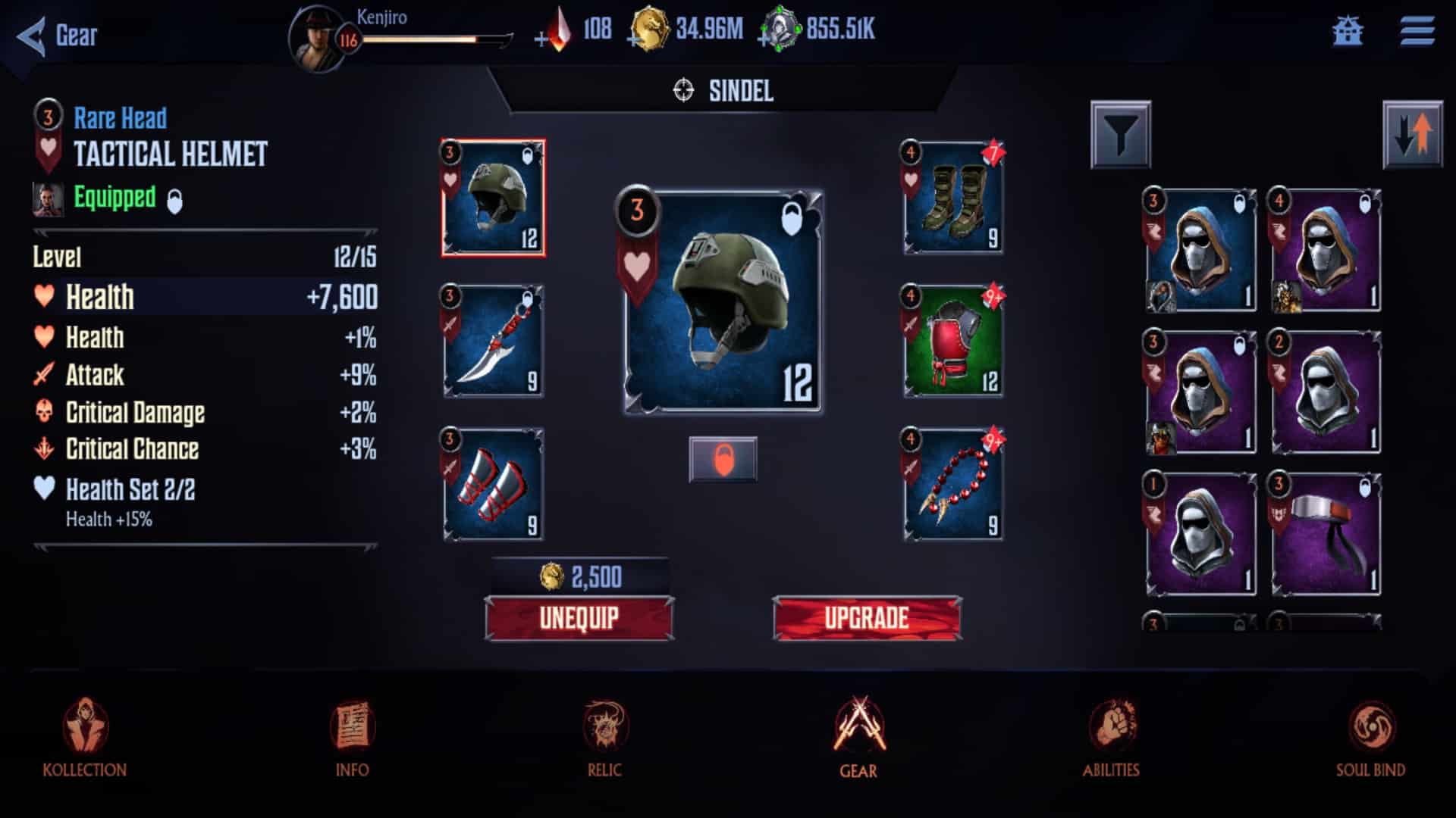 Make sure you equip the right amount of pieces of a Gear Set to get the Set bonus.